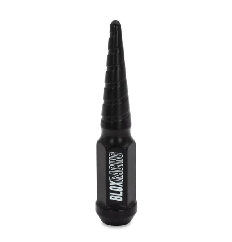 BLOX Racing BXAC-00154-SP, Spike Forged Lug Nuts - Flat Black 12 x 1.25mm - Single