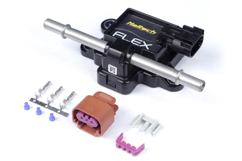 Haltech HT-011000, Flex Fuel Composition Sensor for 3/8 (GM Spring Lock) Fittings w/Plug & Pins