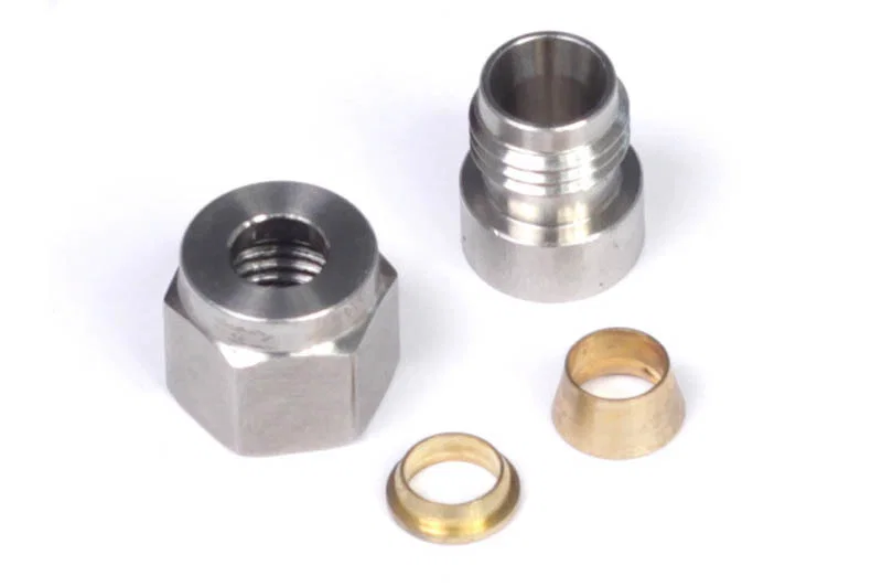 Haltech HT-010812, 1/4in Stainless Steel Weld-On Kit w/Nut & Ferrule