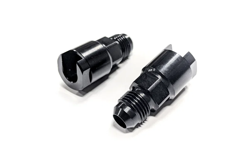 Haltech HT-011030, Flex Fuel Fittings 3/8 (GM Spring Lock) to -6AN Male w/Two Fittings