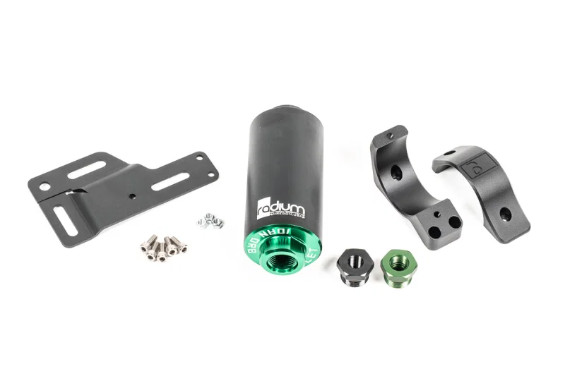 Radium Engineering 20-1329-03, Fuel Filter Kit Mitsubishi EVO 1-6 Stainless Filter
