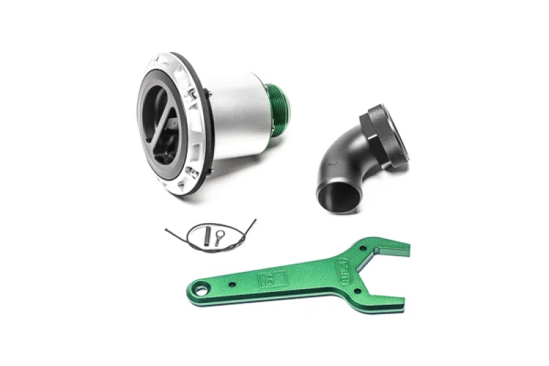 Radium Engineering 20-1105-V, Remote Mount Vented Standard Filler 1.5in Elbow