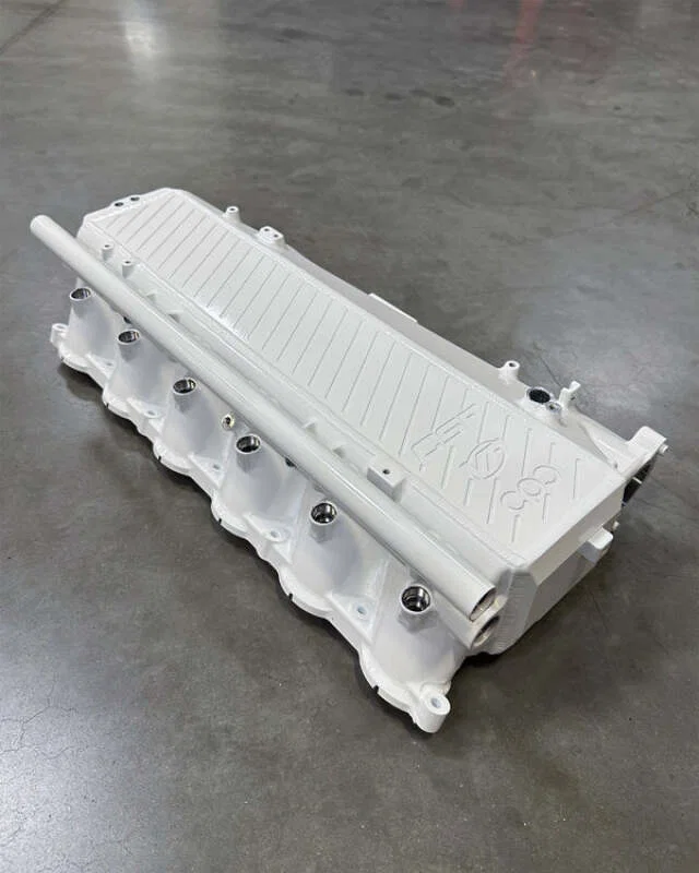 CSF 8300RFBS, BMW Gen 1 B58 Charge-Air-Cooler Manifold - Refraction Blue Satin
