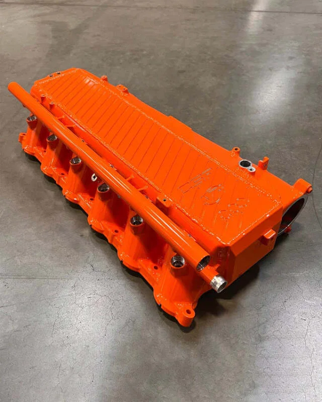 CSF 8300FO, BMW Gen 1 B58 Charge-Air-Cooler Manifold - Fire Orange