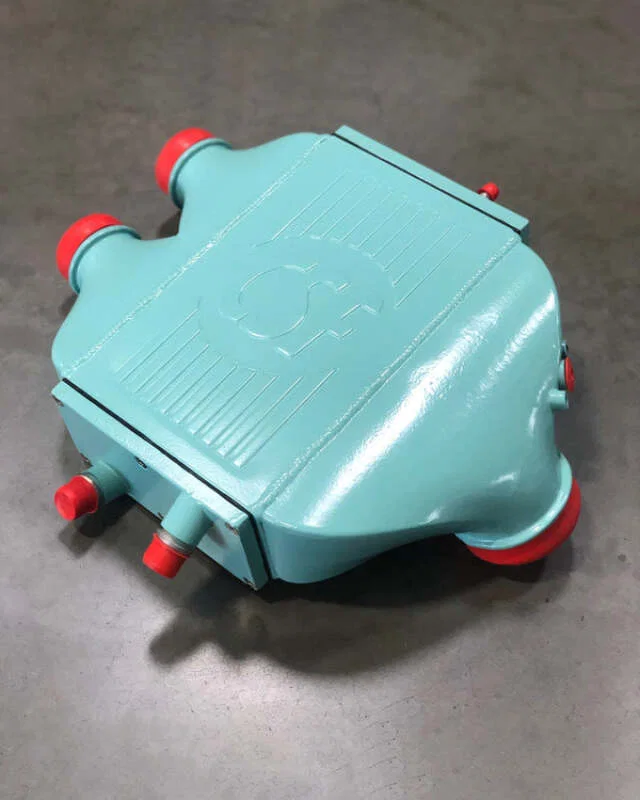 CSF 8082TFB, 2014+ BMW M3/M4 (F8X) Top Mount Charge-Air-Cooler - Tiffany Blue