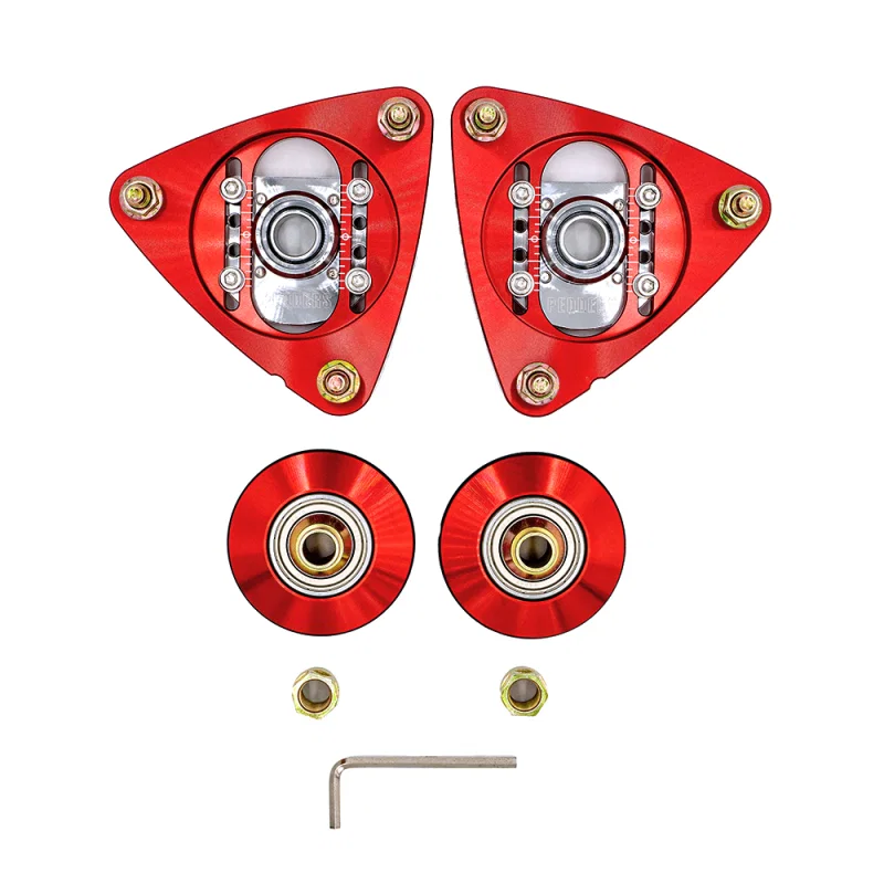 Pedders PED-581895, 2015+ Ford Mustang Front Strut Mount Adjustable Camber Plates (for Kit ped-160099)