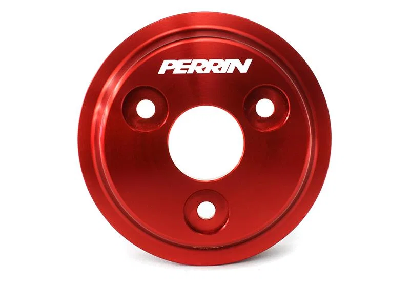 Perrin Performance PSP-ENG-111RD, 15-21 Subaru WRX / 18-20 Crosstrek / 14-18 FXT Lightweight Water Pump Pulley - Red
