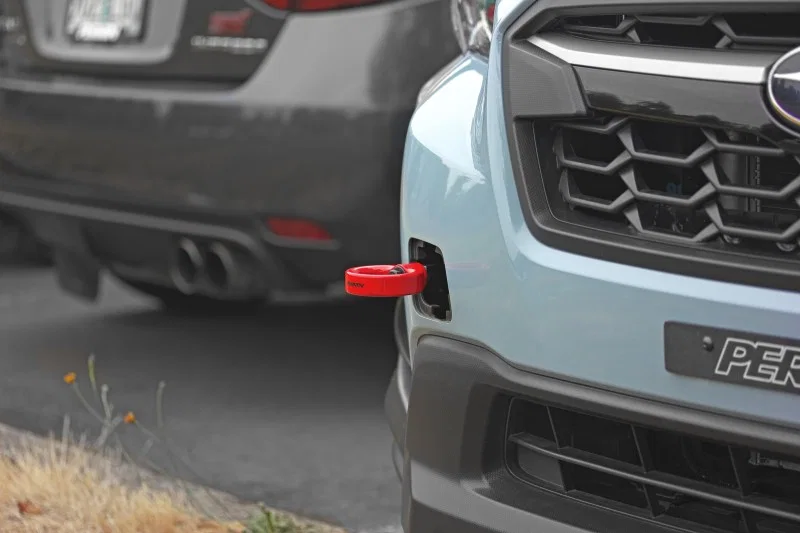 Perrin Performance PSP-BDY-237RD, 22-26 Subaru WRX / 18-23 Crosstrek / 20-25 OBXT / 17-23 Impreza Tow Hook Kit (Front) - Red
