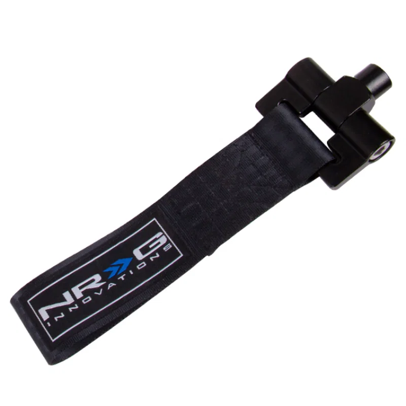 NRG TOW-E36BK, Bolt-In Tow Strap Black - BMW E36 / Z3 - 92-97 (5000lb. Limit)