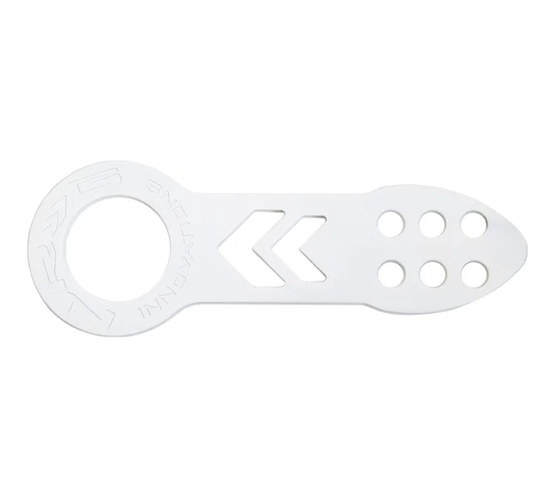 NRG TOW-100WT, Universal Front Tow Hook - White Powder Coat