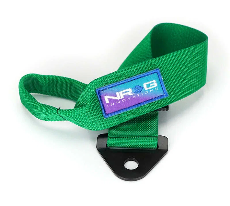 NRG TOW-10GN, Universal Tow Strap 24in Adjustable - Green
