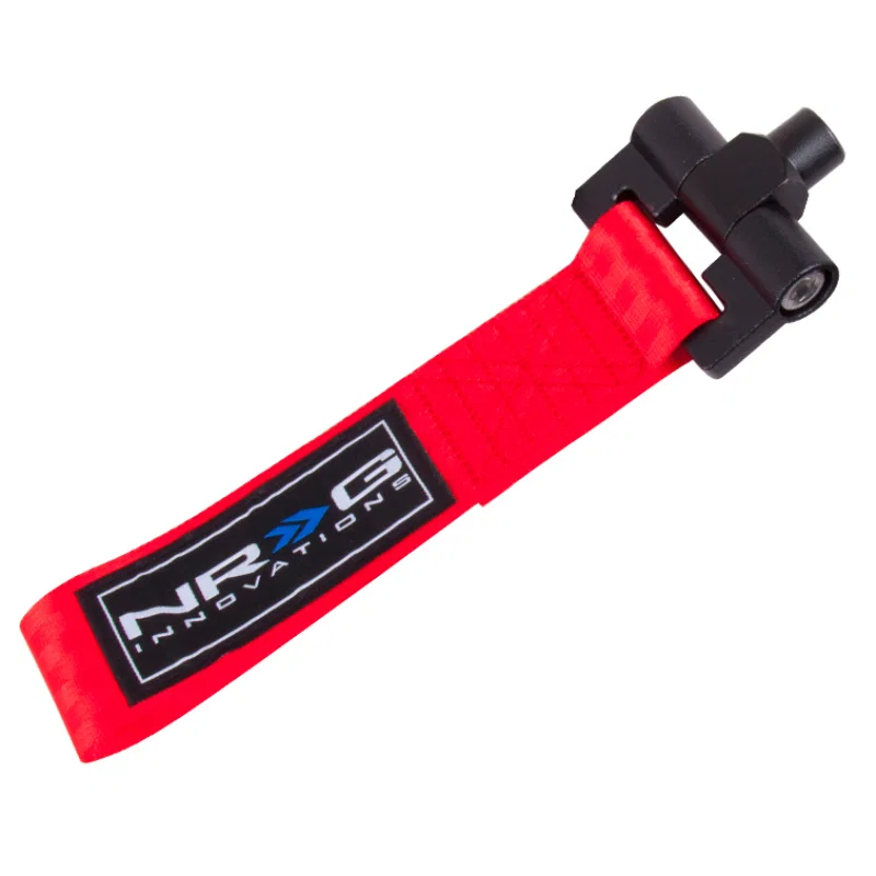 NRG TOW-E30RD, Bolt-In Tow Strap Red- BMW E30 (5000lb. Limit)