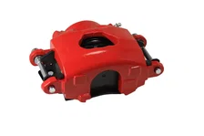 Manual Front Kit with Drilled Rotors and Red Powder Coated Calipers for Chevrolet image 7