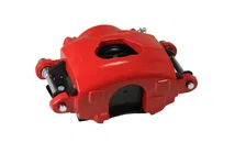 Manual Front Kit with Drilled Rotors and Red Powder Coated Calipers for Chevrolet image 7