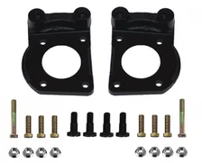 Power Front Kit with Drilled Rotors and Zinc Plated Calipers image 5
