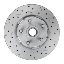 Manual Front Kit with Drilled Rotors and Red Powder Coated Calipers image 3