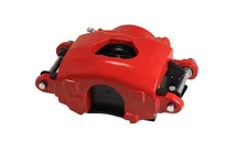 Manual Front Kit with Drilled Rotors and Red Powder Coated Calipers for Chevrolet image 6