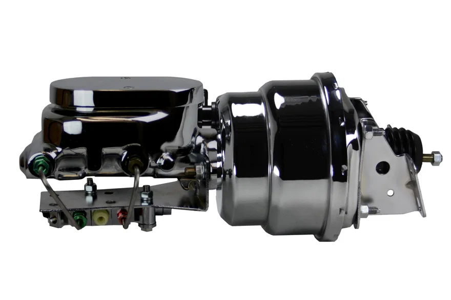Leed Brakes PBKT1013, Power booster kit 7 inch dual booster 1-1/8 inch flat top disc/drum (Chrome)