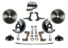 Manual Front Kit with Plain Rotors and Zinc Plated Calipers image 1
