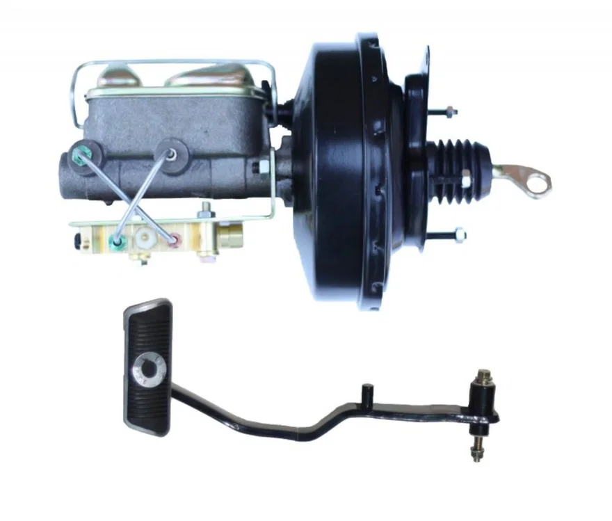 Leed Brakes 03473PA, 9 inch power booster, 1 inch bore master, disc/disc with automatic brake pedal