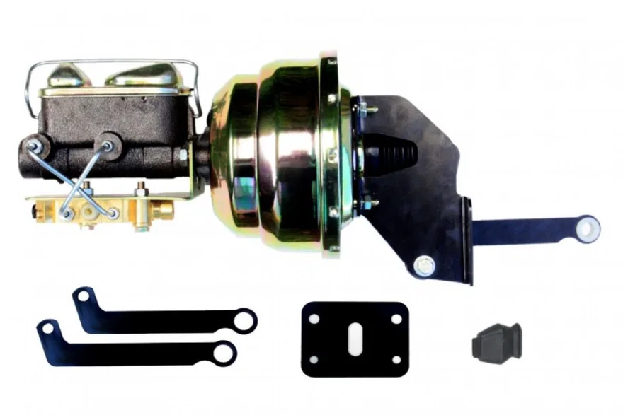 Leed Brakes A8471, 8 inch dual power booster, 1 inch bore master disc/drum (Zinc)