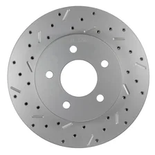 Rear Disc Brake Kit  with Drilled Rotors and Black Powder Coated Calipers image 3