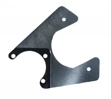 Rear Disc Brake Kit  with Drilled Rotors and Black Powder Coated Calipers image 5