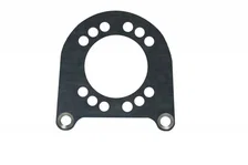 Rear Disc Brake Kit  with Drilled Rotors and Black Powder Coated Calipers image 4
