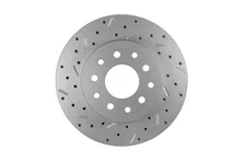 Rear Disc Brake Kit  with Drilled Rotors and Black Powder Coated Calipers for Jeep image 7