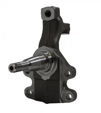 Front Manual 2" Drop Spindle Kit with Plain Rotors and Zinc Plated Calipers for Chevrolet Chevy II image 5