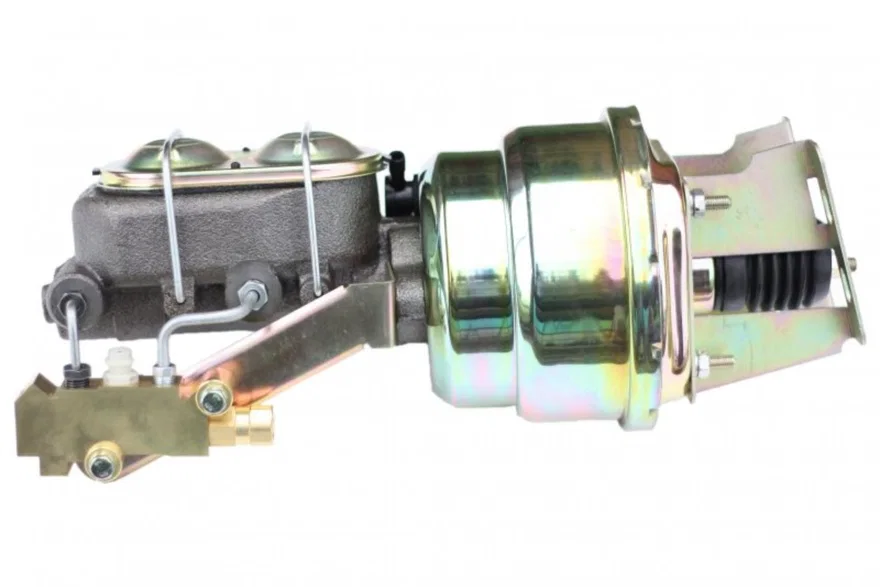 7 inch dual power booster, 1-1/8 inch bore master disc/drum (Zinc) for Chevrolet