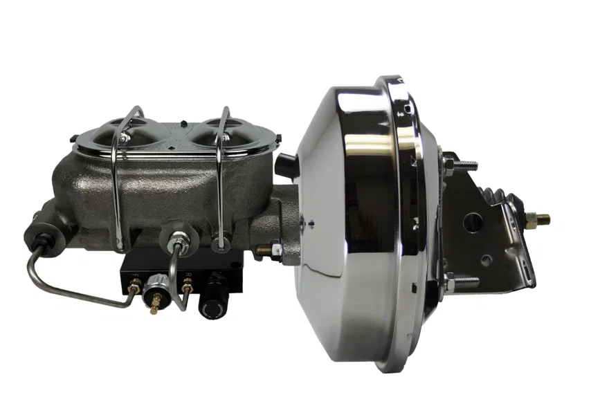 Leed Brakes PBKT1089, Power booster kit 9 inch booster 1-1/8 inch bore master combo valve(Chrome)