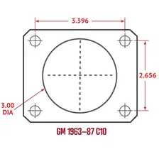 Rear Disc Brake Kit  with Plain Rotors and Zinc Plated Calipers image 2