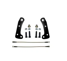 Front New fully tested loaded caliper with stainless steel pistons black powder coated pair image 3