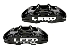 Manual Front Kit with Drilled Rotors and Black Powder Coated Calipers image 2
