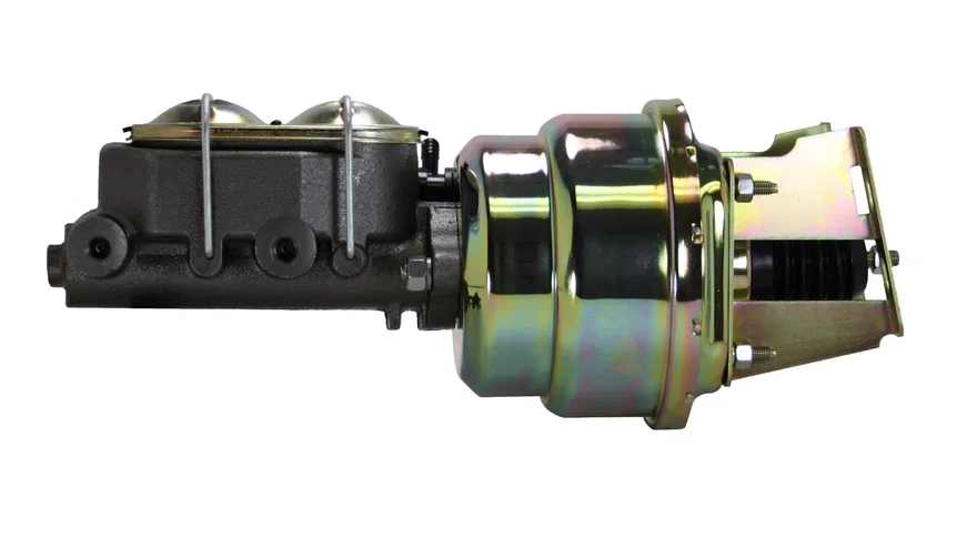 7 inch dual power booster, 1-1/8 inch bore master (Zinc)