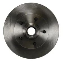 Front Manual 2" Drop Spindle Kit with Plain Rotors and Zinc Plated Calipers for Chevrolet Chevy II image 2