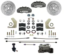 Power Front Kit with Drilled Rotors and Anodized Calipers image 1