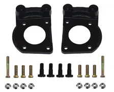 Power Front Kit with Drilled Rotors and Red Powder Coated Calipers image 3