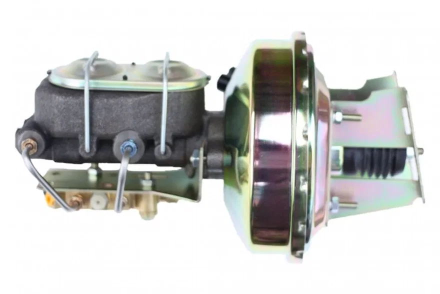 Leed Brakes 3E181, 9 inch power booster, 1-1/8 inch bore master disc/drum (Zinc) for Chevrolet