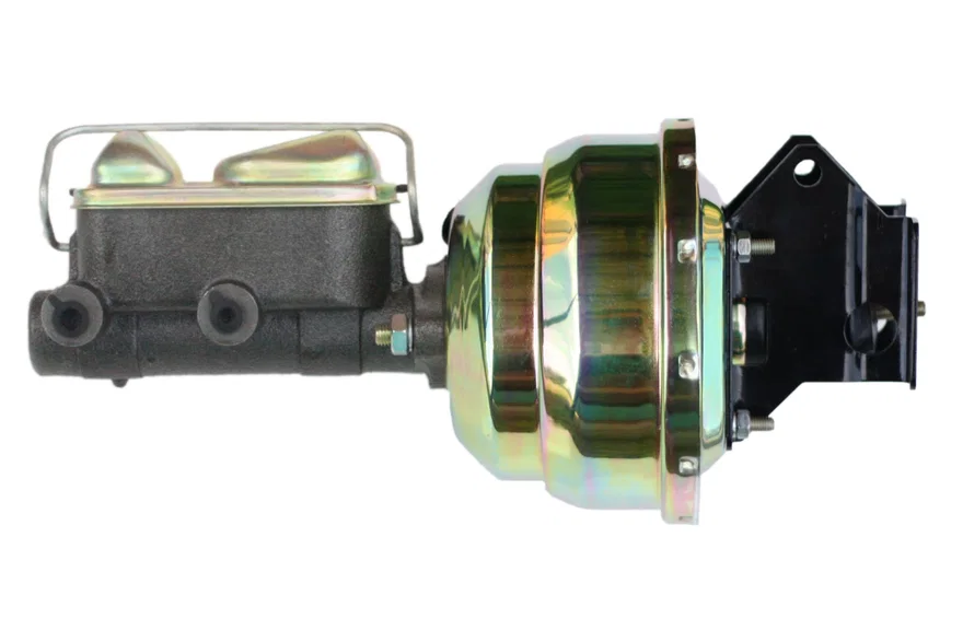 Leed Brakes G84, 8 inch dual power booster, 1 inch bore master (Zinc)