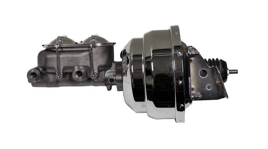Leed Brakes PBKT1059, Power booster kit 8 inch dual booster 1 inch bore master (Chrome)