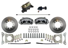 Manual Front Kit with Plain Rotors and Zinc Plated Calipers for Ford Bronco image 1