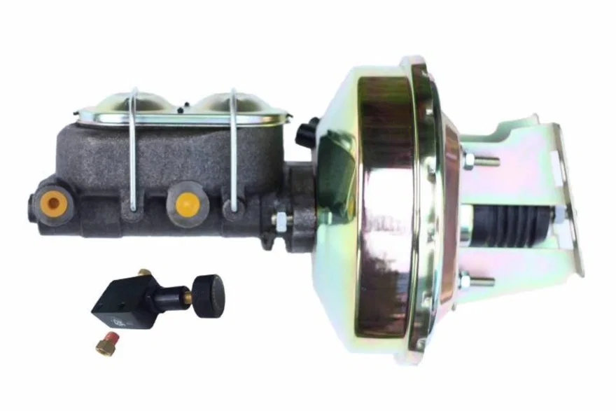 Leed Brakes 3Q105, 9 inch power booster, 1-1/8 inch bore master adjustable valve (Zinc)
