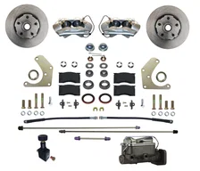 Manual Front Kit with Plain Rotors and Zinc Plated Calipers image 1