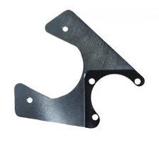 Rear Disc Brake Kit  with Drilled Rotors and Black Powder Coated Calipers image 4