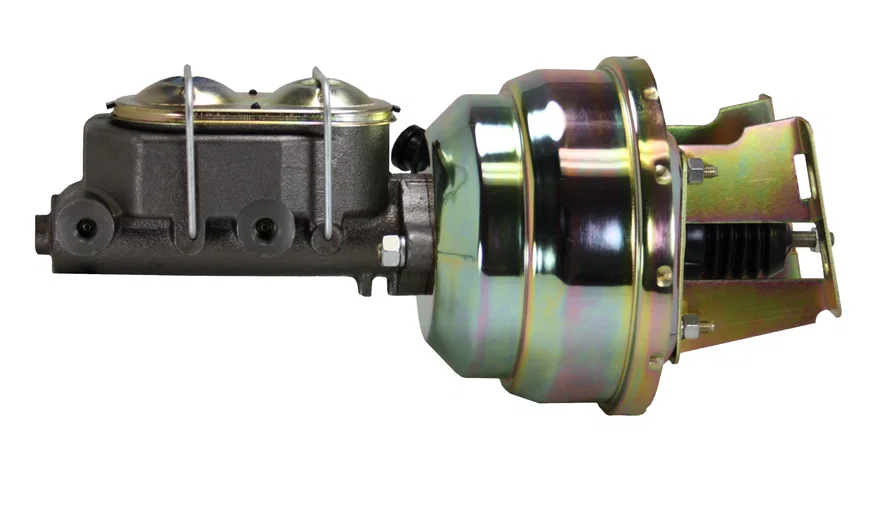 Leed Brakes 3M1, 8 inch dual power booster, 1-1/8 inch bore master (Zinc) for Chevrolet