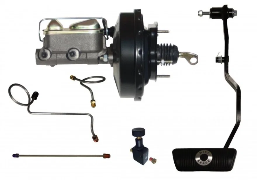 Leed Brakes FC0004HK, Power Hydraulic Kit with pre-bent lines adjustable valve and pedal