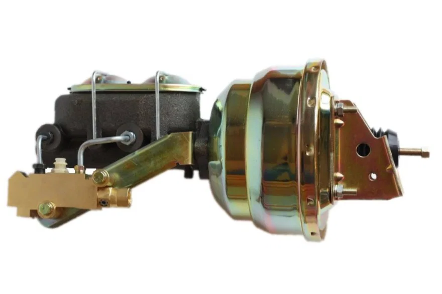 8 inch dual power booster, 1-1/8 inch bore master disc/disc (Zinc)