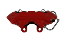 Power Front Kit with Drilled Rotors and Red Powder Coated Calipers image 3